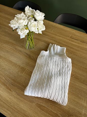 Pull col roulé