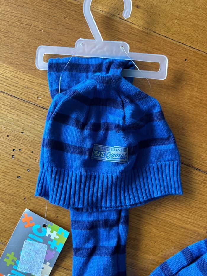 Ensemble bonnet et écharpe bébé garçon Pikouic - photo numéro 2