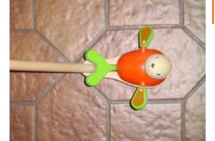 Jouet en bois otarie à pousser - photo numéro 2