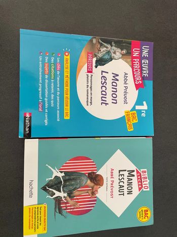 Manon Lescaut étude livre analyse lot première bac français lycée
