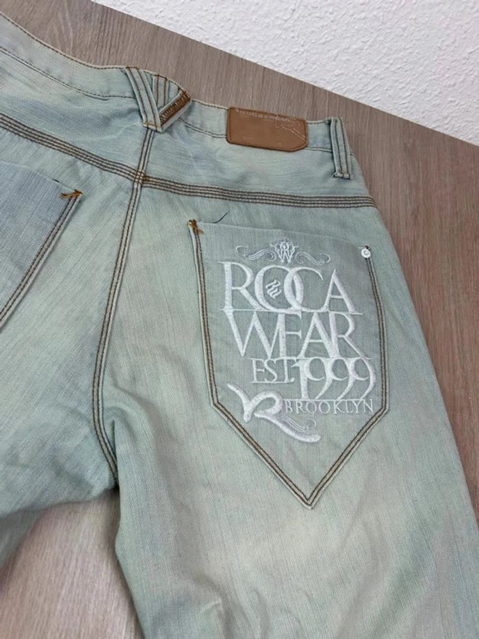 Jean Baggy Hip-Hop Y2K Rocawear Brodé Brooklyn - Taille 32 (Équivalent 42) - photo numéro 11