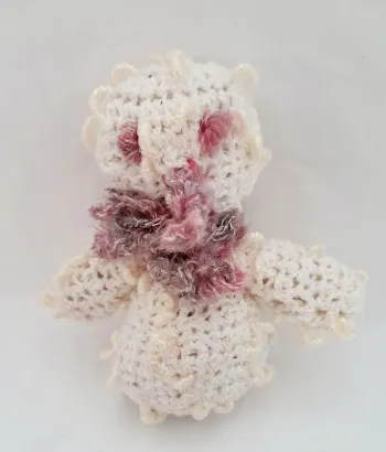 Décoration de Noël Bonhomme de neige fait main au crochet
