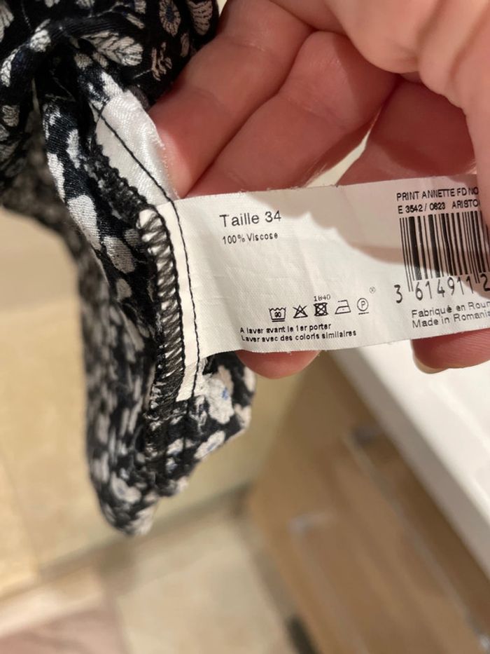 Robe motifs noir & blanc Monoprix taille 34 - photo numéro 3