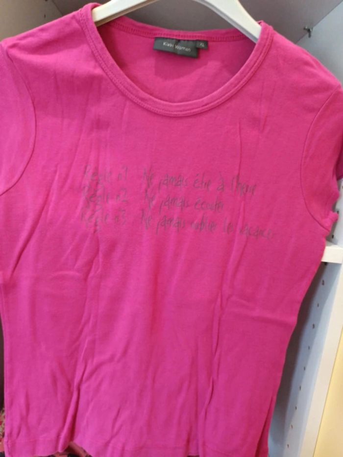 T-shirt fushia - photo numéro 2