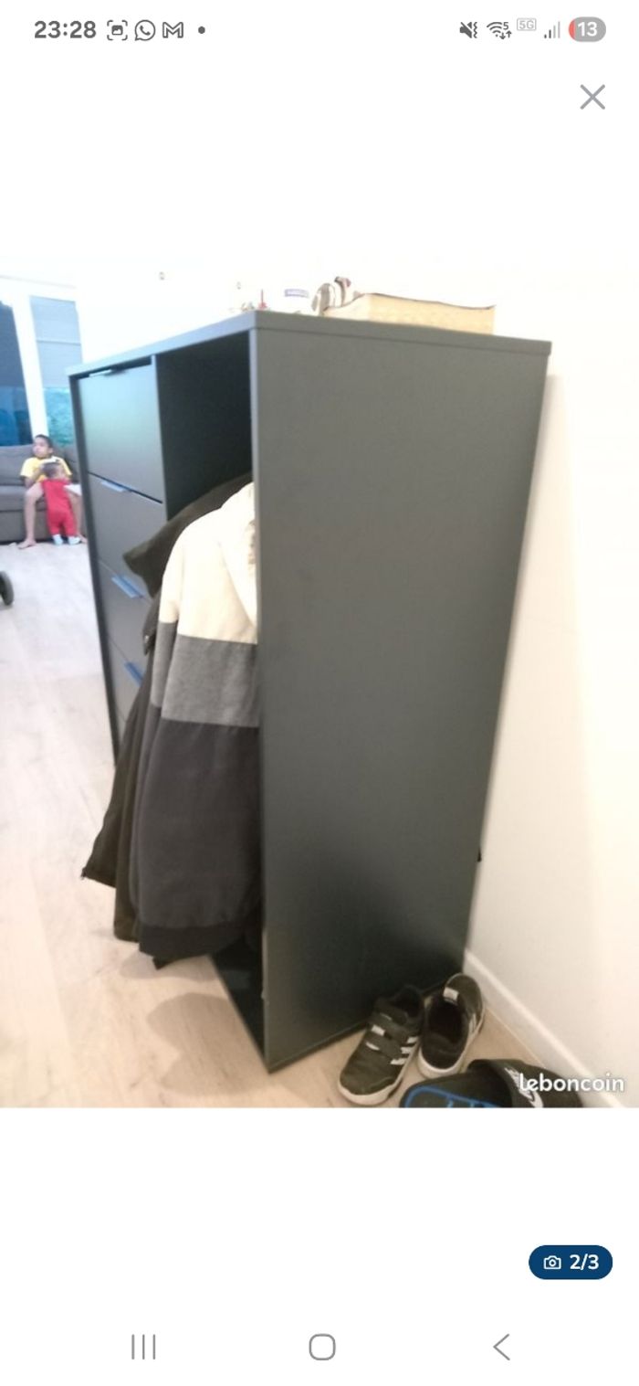 Commode  avec porte manteau - photo numéro 9