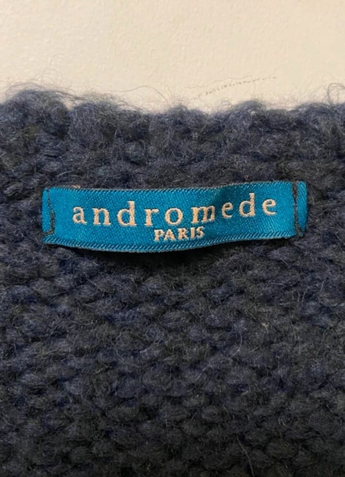 Jolie robe marine en maille avec poches Andromede taille unique - photo numéro 5