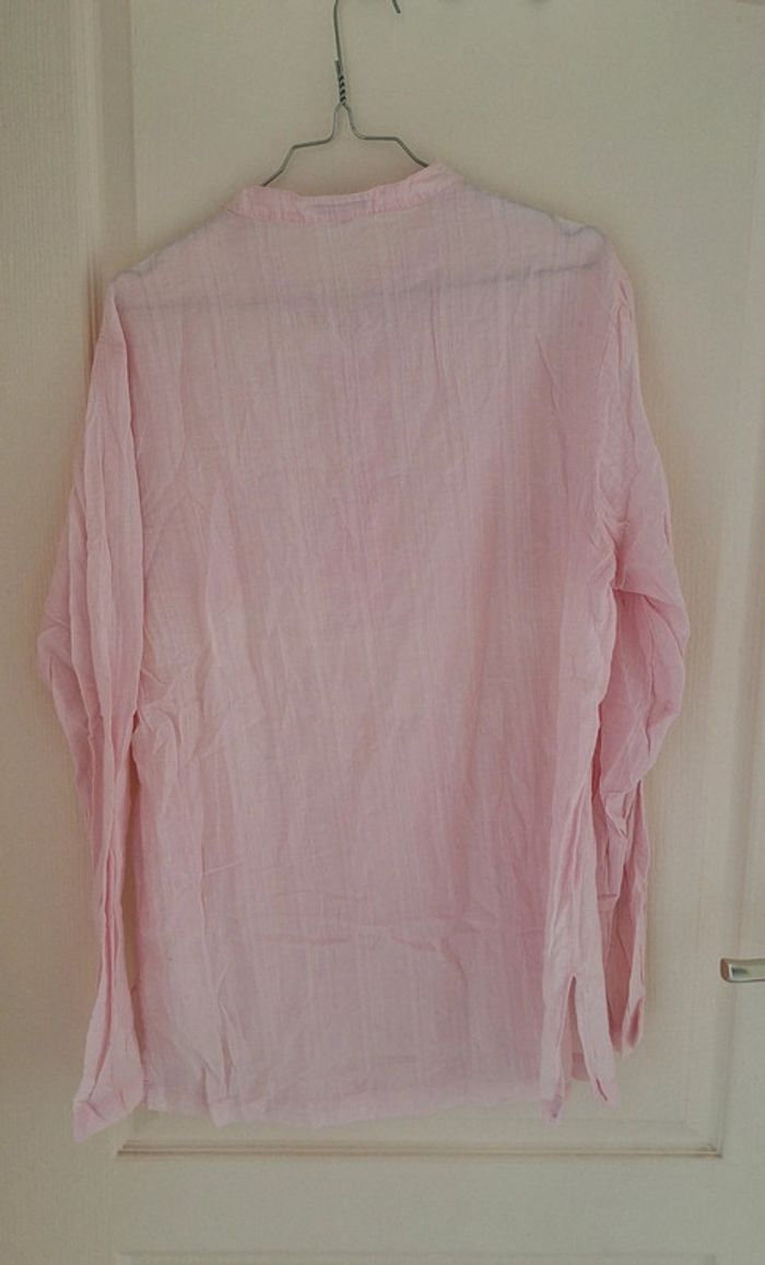 Blouse rose transparente taille 42 ( XL ) - photo numéro 2