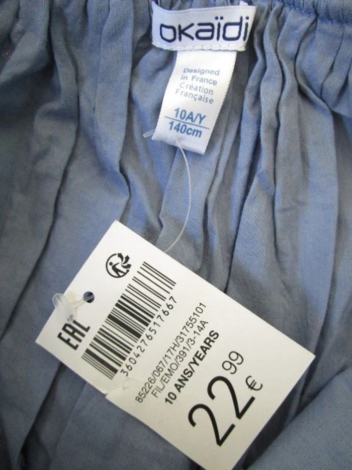 Jupe tulle bleu Okaïdi 10 ans NEUVE - photo numéro 6