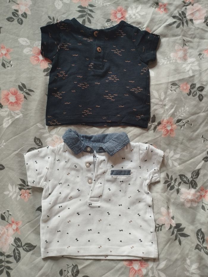 Lot t-shirt mc garçon 1 mois - photo numéro 1