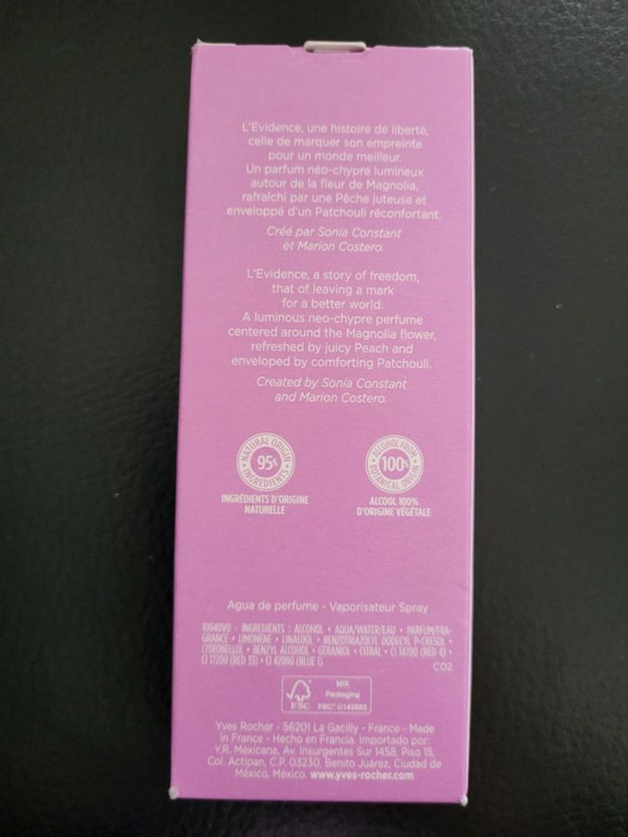Parfum l'évidence Yves rocher - photo numéro 2