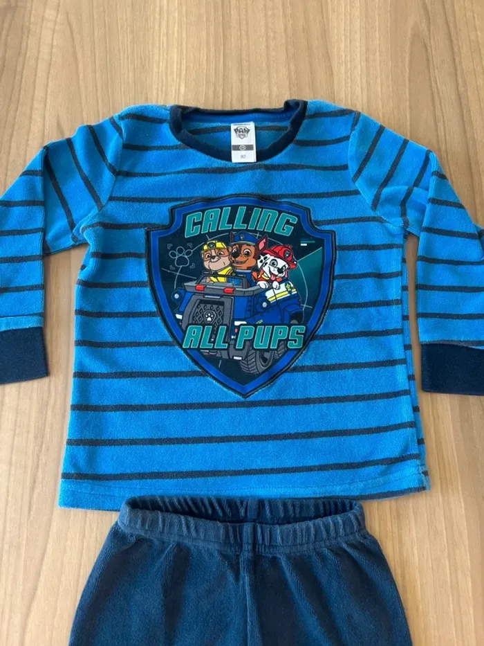 Pyjama velour 2 ans pat patrouille - photo numéro 4
