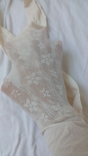 Collant fin fleuri 5/8ans
