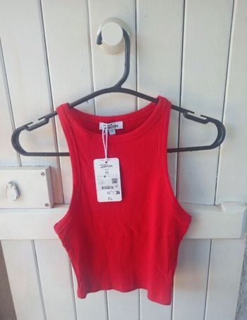 Débardeur rouge Jennyfer neuf XS