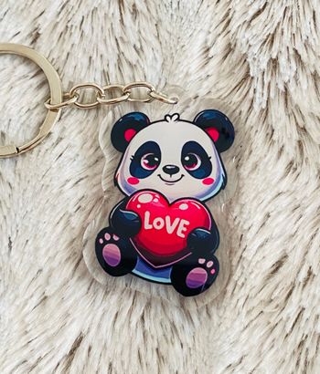 Porte-clés Cœur de Panda