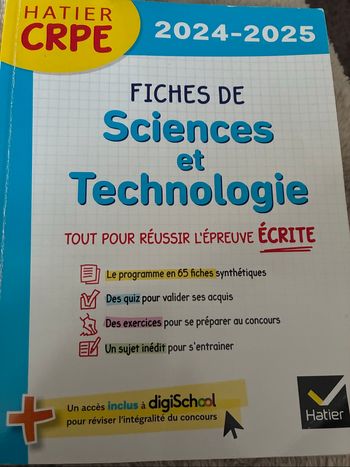 CRPE 2025 - Sciences et technologies