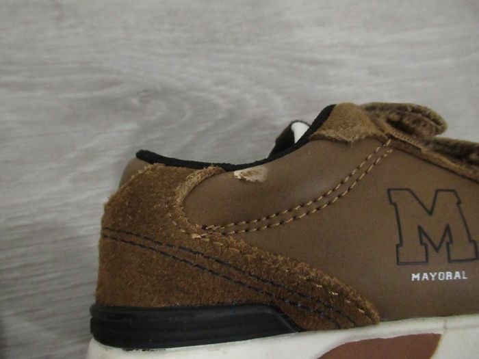 Chaussures baskets marrons à scratch taille 23 Mayoral - photo numéro 4