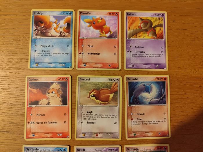 Lot 11 cartes Pokémon bloc ex vintage rouge feu vert feuille fantômes holon - photo numéro 4