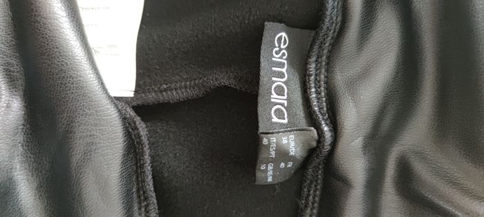 Legging simili cuir noir Esmara taille 40 femme – Neuf sans étiquette - photo numéro 3