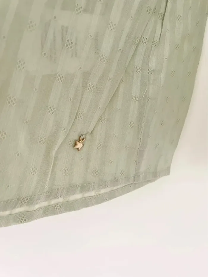 Blouse des petits hauts vert clair elodine taille 0 - photo numéro 5