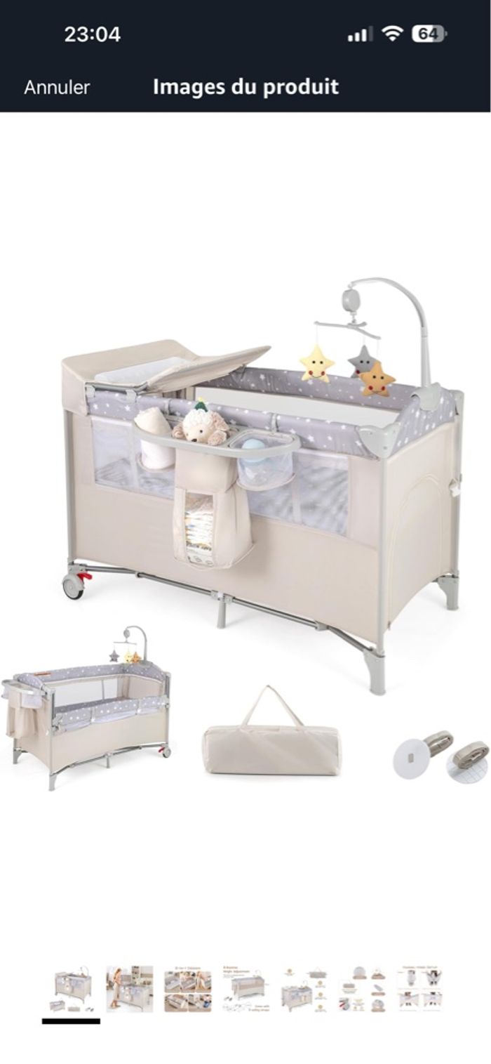 Lit bébé parapluie - photo numéro 6