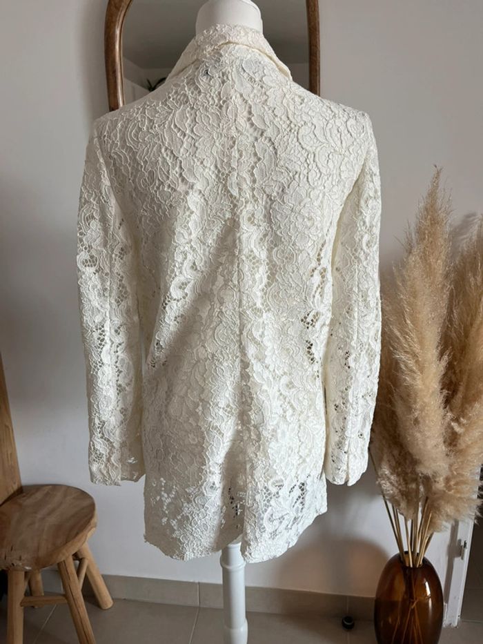 Blazer blanc/crème Zara - photo numéro 5