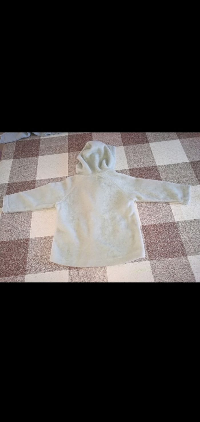 Gilet 6 mois à capuche zippé gris Tex - photo numéro 2