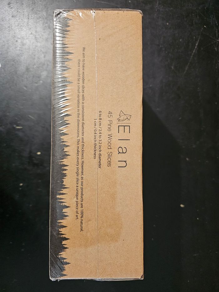 Kit de 45 Rondelles de Bois Naturel pour Bricolage - Neuf - photo numéro 3