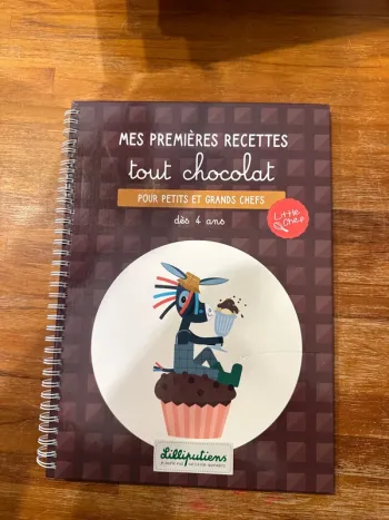 Livre mes premières recettes au chocolat pour petits et grands chefs des quatre ans