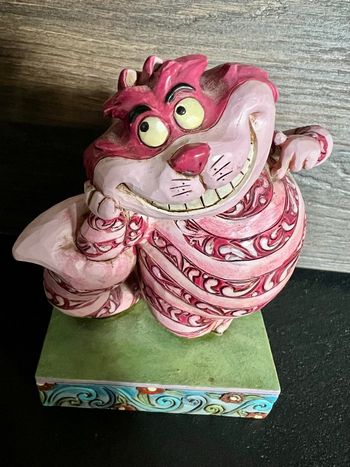 Figurine Cheshire Cat Alice au Pays des Merveilles Disney Traditions Jim Shore Showcase Collection