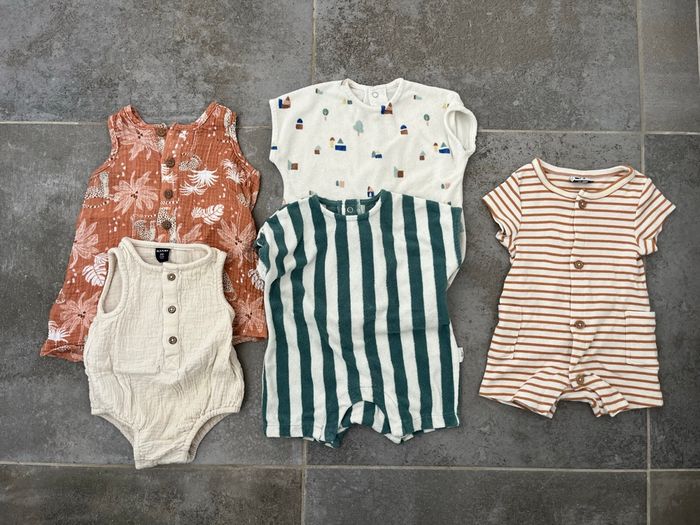 Lot barboteuses 3 mois garçon