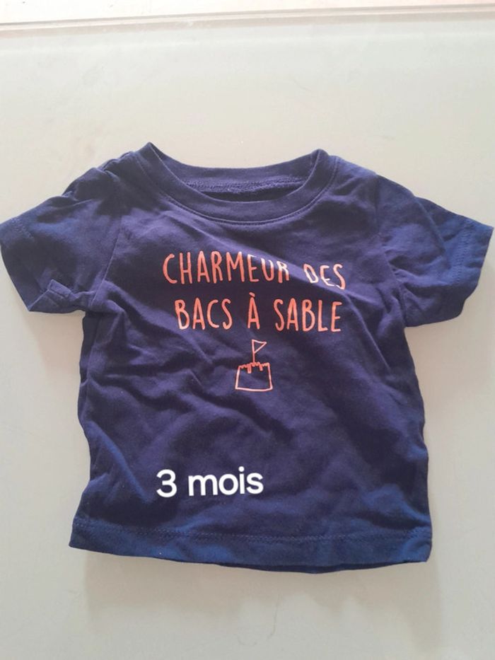 T-shirt bleu marine 3m
