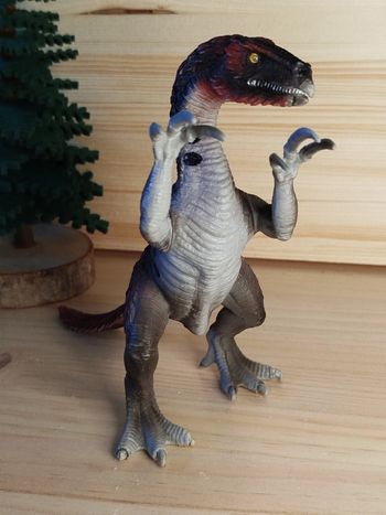Schleich thérizinosaure Dinosaure bordeaux et blanc