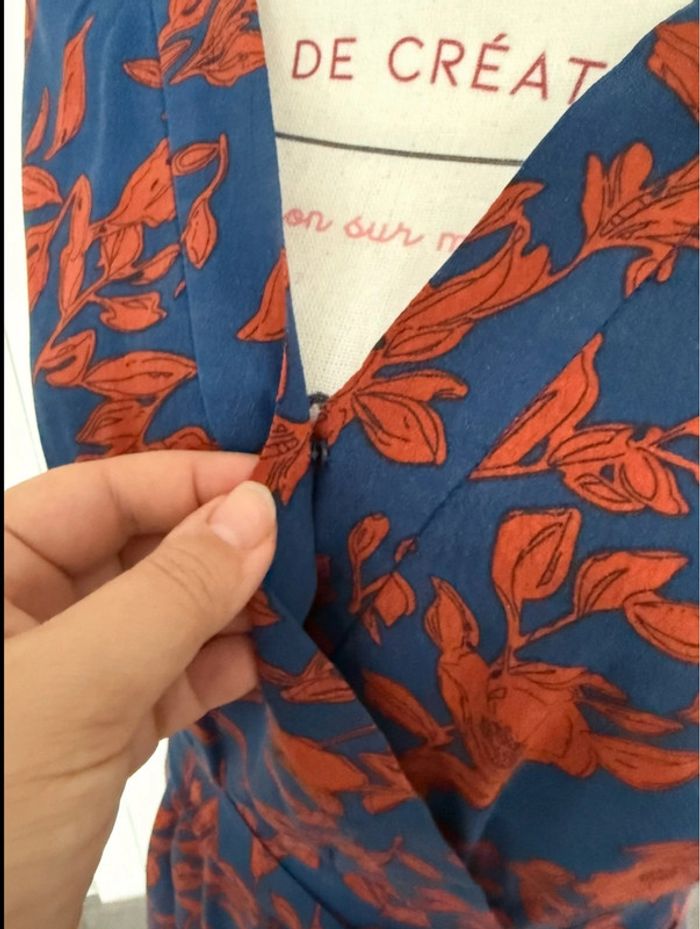 Combi short bleu/orange Elora taille 38 ou M - photo numéro 7