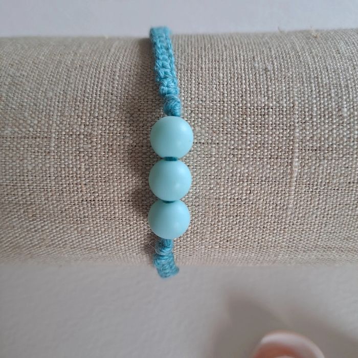 (Réduction) Bracelet avec perles turquoise - photo numéro 2