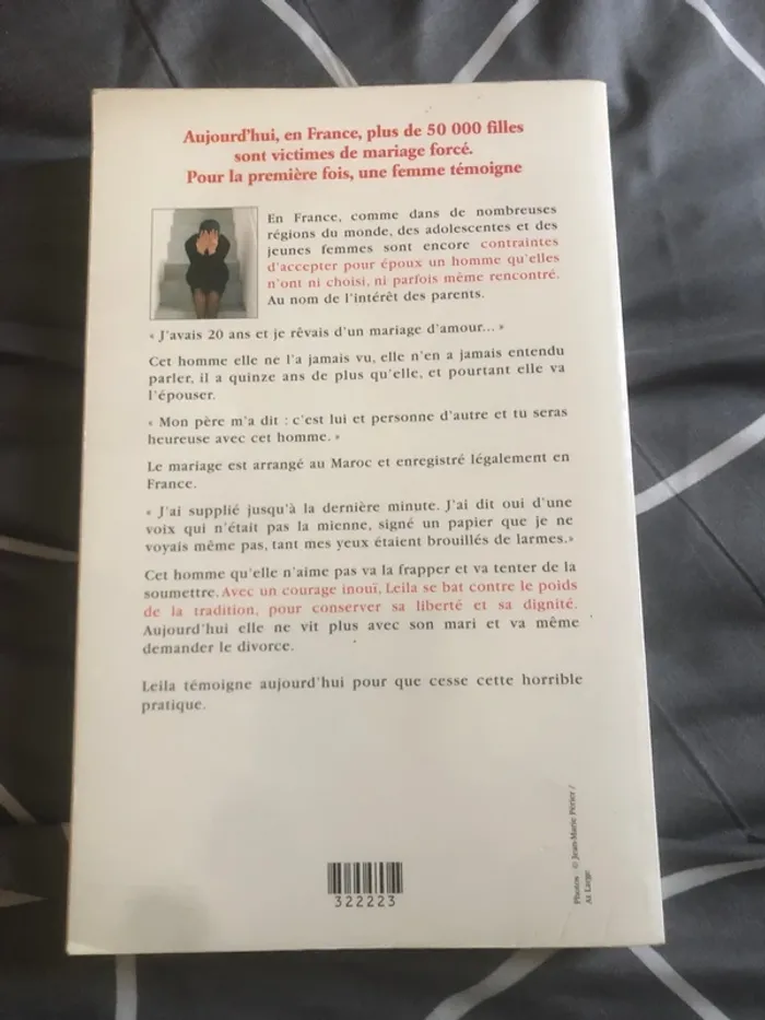 Livre Leila mariée de force histoire vrai 📕 - photo numéro 3