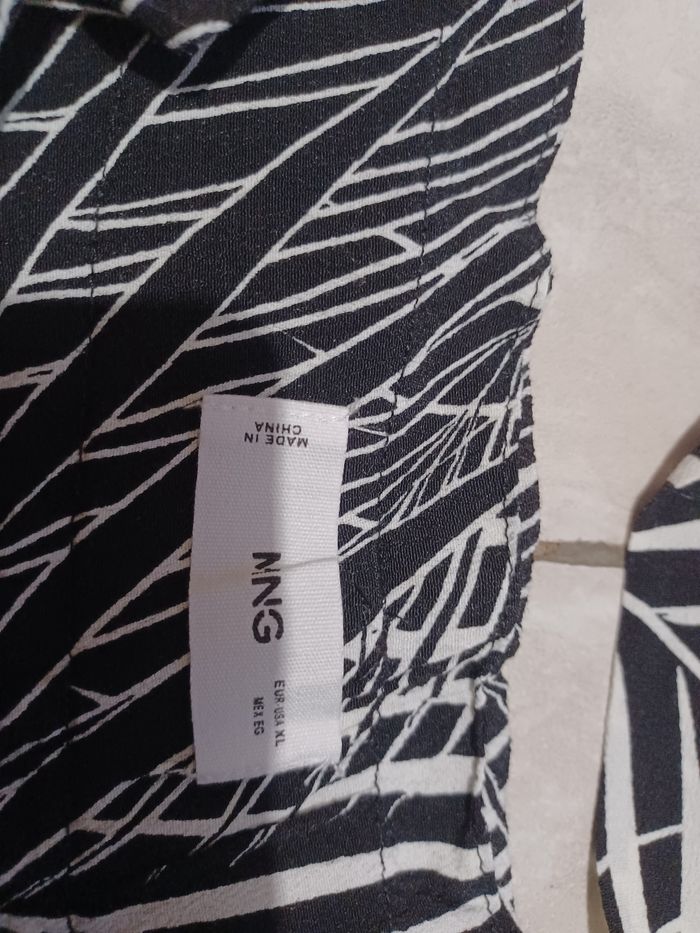 Short tropical noir et blanc Mango - photo numéro 3