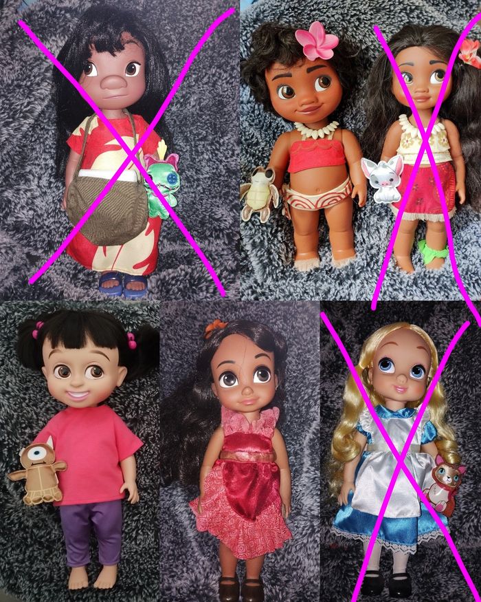Poupées Disney animator neuves