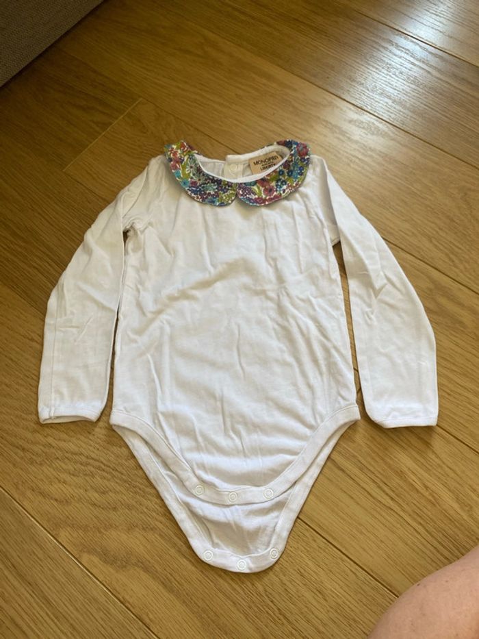 34-36 mois body col liberty Monoprix manches longues - photo numéro 2