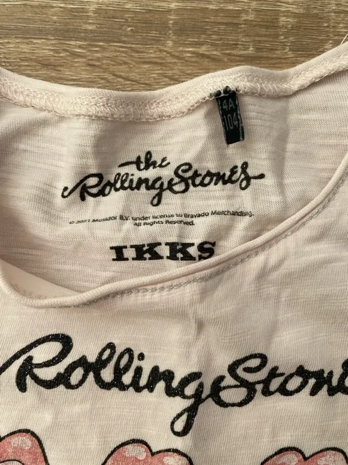 T-shirt fille Ikks 4 ans Rollin stones - photo numéro 3