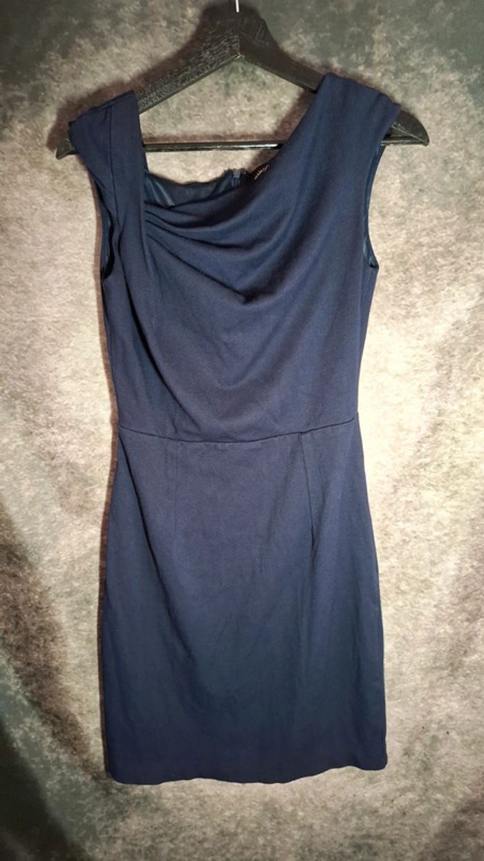 Robe asymétrique bleu marine - photo numéro 2