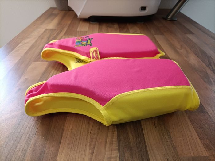 Gilet flottaison rose et jaune 18-30 kg - photo numéro 8