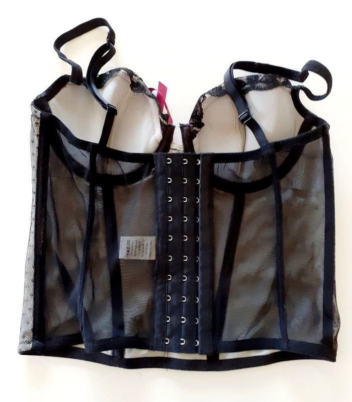 Bustier Fuchsia & Noir – Taille 85B - photo numéro 2