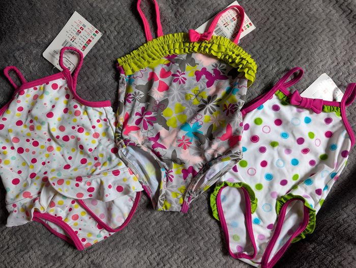 NEUF, lot de 3 maillots de bain Orchestra, 6 mois