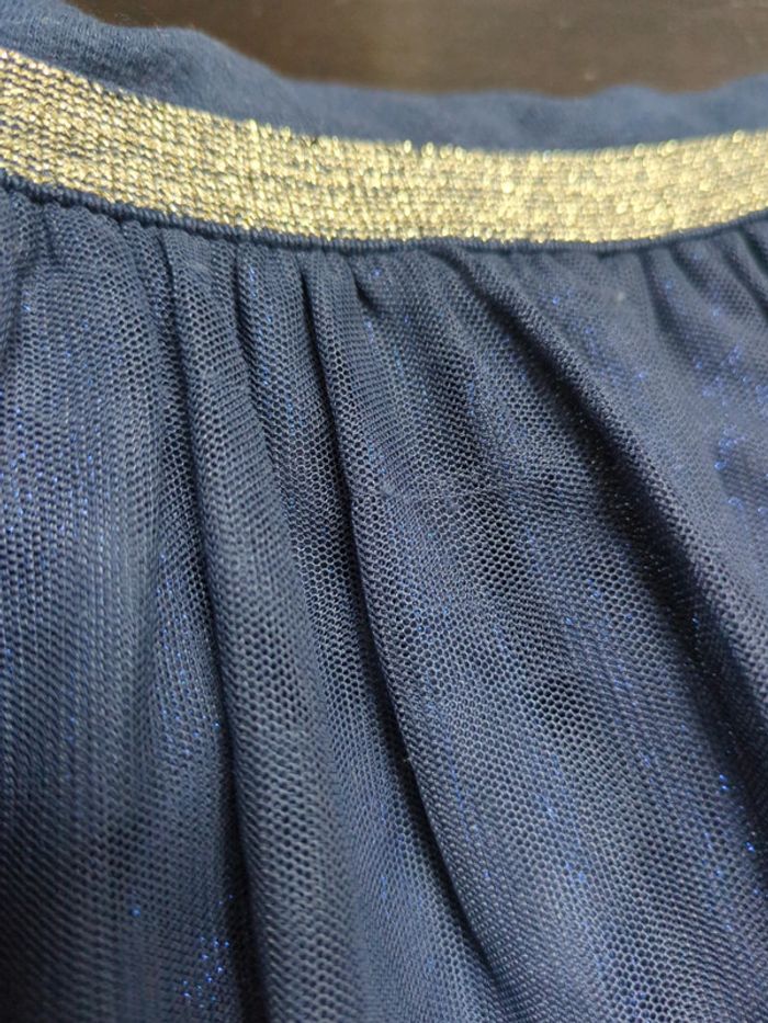 Robe tulle bleu paillette okaïdi 6 ans - photo numéro 3