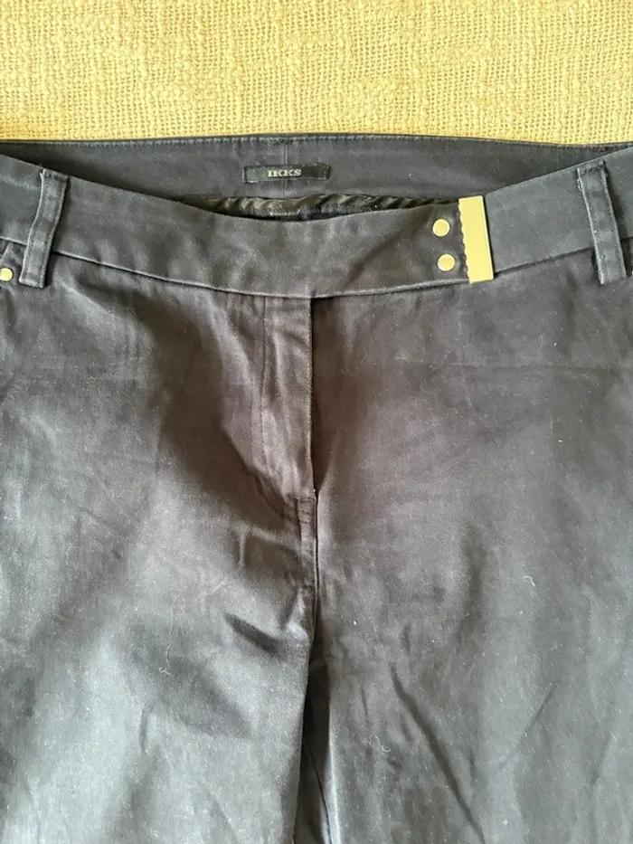 Pantalon chino IKKS bleu marine – Taille 36 - photo numéro 3