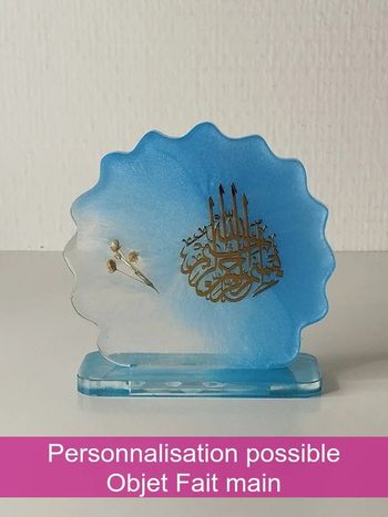 idée cadeau ornement bureau coiffeuse couvre tasse en résine abr037