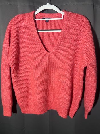 Pull en laine corail, taille L