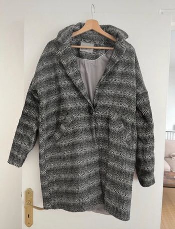 Manteau oversize gris