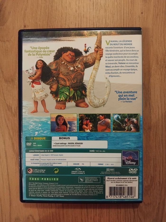 Dvd Vaiana - photo numéro 2