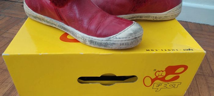 Bottines eject rouges bordeaux 38 - photo numéro 5